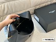 Saint Laurent Le 57 Supple Large In Grained Leather Black 30 cm - 5