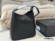 Saint Laurent Le 57 Supple Large In Grained Leather Black 30 cm - 6
