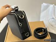 Prada Medium Brique Saffiano Leather Bag Black 22 cm - 6