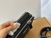 Prada Medium Brique Saffiano Leather Bag Black 22 cm - 2