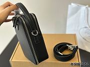 Prada Brique Saffiano Leather Bag Black 26 x 20 cm - 3