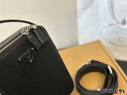 Prada Brique Saffiano Leather Bag Black 26 x 20 cm - 2