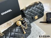 Chanel Mini Flap Bag Black 20 cm  - 3