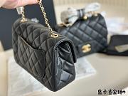 Chanel Mini Flap Bag Black 17 cm  - 5