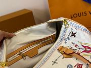 Louis Vuitton Speedy 40 Bandoulière Denim Textile White 45 cm  - 3
