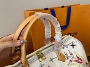 Louis Vuitton Speedy 40 Bandoulière Denim Textile White 45 cm  - 4