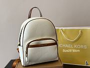  Michael Kors Jaycee Logo Backpack Beige 25 x 30 cm  - 1