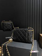 Chanel Small Vanity Bag Black Small Size 11 x 10.5 cm - 6
