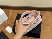 Colestore Chanel Shopping Bag Pink Shiny Lambskin & Gold-Tone Metal 20 x 14 cm - 5