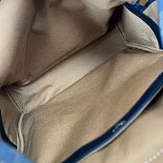 Celine Triomphe Medium-sized Calfskin And Canvas Backpack In Black 33.5 x 38 x 13 cm - 2