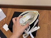 Chanel Shopping Bag White Shiny Lambskin & Gold-Tone Metal 20 x 14 cm - 5
