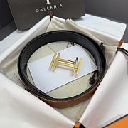 Colestore Hermes Traverse Belt Buckle & Reversible Leather Strap Gold 38 mm - 5