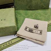 Colestore Gucci GG Marmont Silver Stud Earrings  - 3