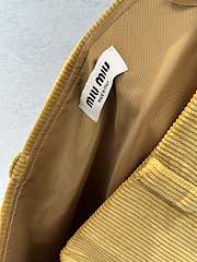 Miu Miu Corduroy Miniskirt Yellow - 3