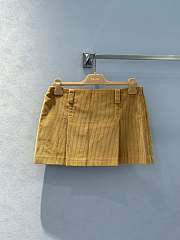 Miu Miu Corduroy Miniskirt Yellow - 4