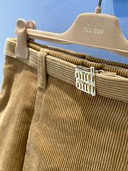 Miu Miu Corduroy Miniskirt Yellow - 6