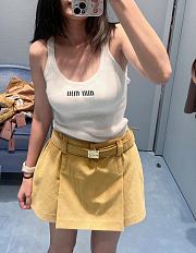 Miu Miu Corduroy Miniskirt Yellow - 5
