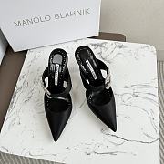 Manolo Blahnik Heels For Women Black 9cm  - 5
