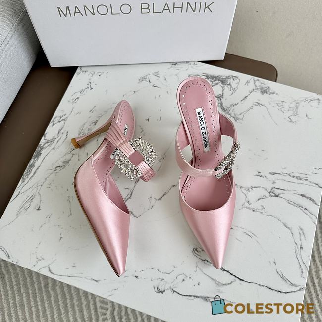 Manolo Blahnik Heels For Women Pink 9cm  - 1