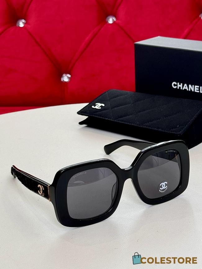 Chanel Square Sunglasses Black Lenses Grey 53 x 21 x 145 cm - 1