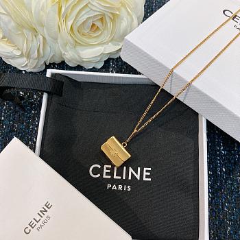 Women Separables Triomphe Bag Pendant in Brass with Gold Finish 