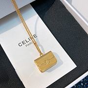Women Separables Triomphe Bag Pendant in Brass with Gold Finish  - 2