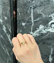 Triomphe Asymmetric Ring In Brass With Gold Finish - 4