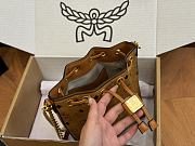 MCM Soft Berlin Drawstring Bag Visetos Cognac 16 x 21 cm - 2