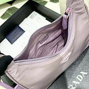 Prada Re-Edition 2005 Re-Nylon And Saffiano Mini Bag Purple 22 * 17 * 6 - 5