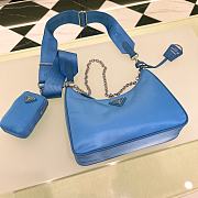Prada Re-Edition 2005 Re-Nylon And Saffiano Mini Bag Blue 22 * 17 * 6 - 6