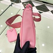 Prada Re-Edition 2005 Re-Nylon And Saffiano Mini Bag Pink 22 * 17 * 6 - 5
