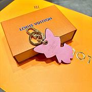Louis Vuitton Key Ring Leather Orange Animal Portocle Cute Fox - 5