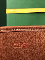 Goyard Anjou Mini Bag In Chevroches Calfskin And Goyardine Canvas Black/ Tan With Oversized Pink Heart 20 x 20 x 10 cm - 5