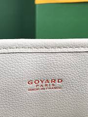 Goyard Anjou Mini Bag In Chevroches Calfskin And Goyardine Canvas White With Oversized Pink Heart 20 x 20 x 10 cm - 6