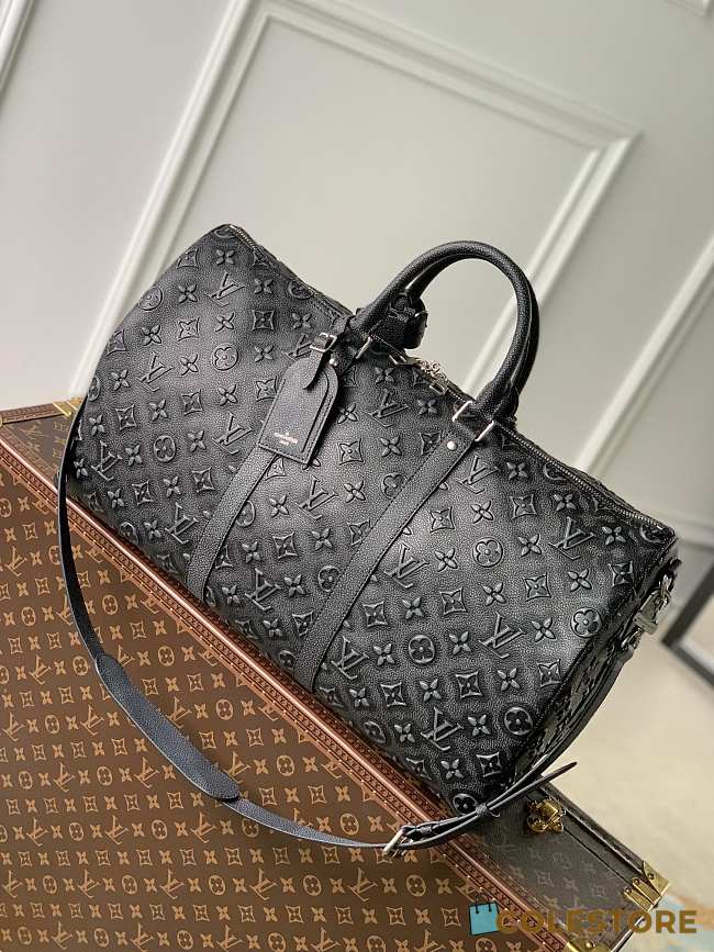 Louis Vuitton Keepall Bandoulière 50 Black 50 x 29 x 23 cm  - 1