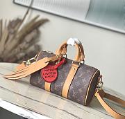 Louis Vuitton Keepall Bandoulière 25 Monogram Dust Coated Canvas 25 x 15 x 11 cm - 1