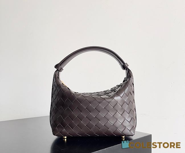 Bottega Veneta Mini Wallace Brown 22 x 13 x 9 cm  - 1