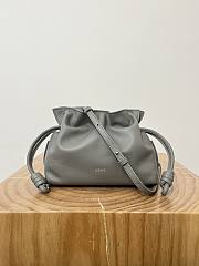 Loewe Mini Flamenco Clutch In Nappa Calfskin Pearl Grey 23 x 18 x 9 cm - 1