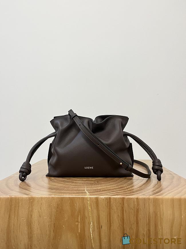Loewe Mini Flamenco Clutch In Nappa Calfskin Chocola 23 x 18 x 9 cm - 1