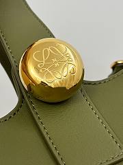Loewe Mini Pebble Bucket In Mellow Calfskin Olive 20 x 16 x 16 cm - 5