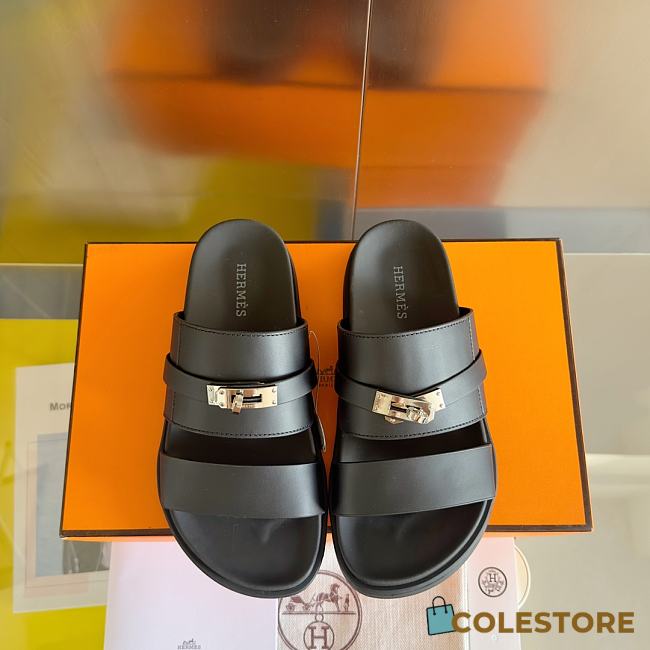 Hermes Jackson Sandal Black - 1