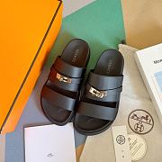 Hermes Jackson Sandal Black - 6