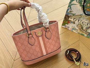 Gucci Ophidia Small Tote Bag Dust Pink 20 x 25 cm 