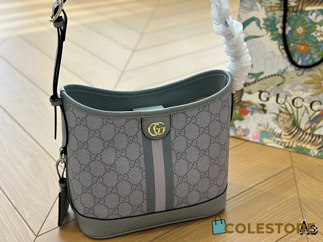 Gucci Ophidia Small Tote Bag Dust Blue 20 x 25 cm - 1