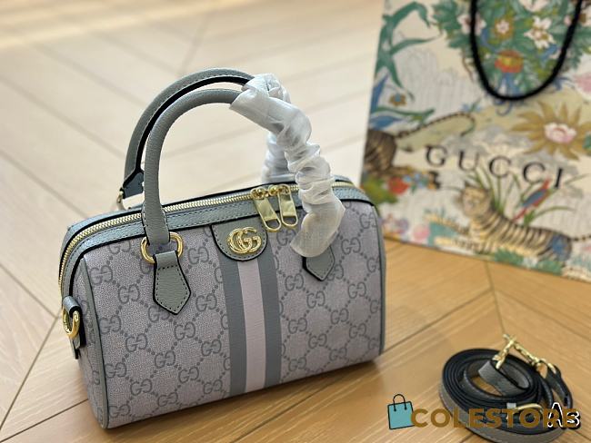 Gucci Ophidia GG Mini Top Handle Bag Blue 20 cm - 1