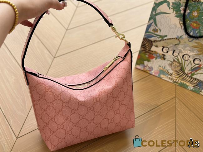 GG Ophidia GG Super Mini Shoulder Bag Pink 25 cm - 1