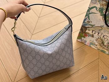GG Ophidia GG Super Mini Shoulder Bag Blue 25 cm