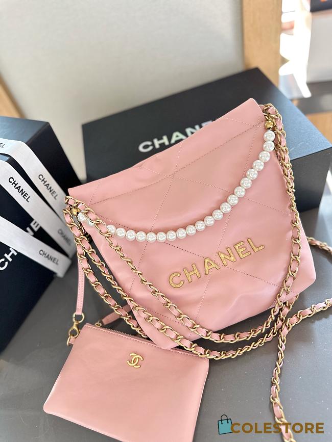 Chanel 22 Bag Mini Pink 20 cm - 1