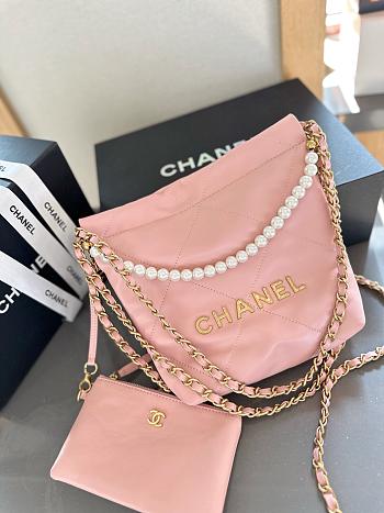 Chanel 22 Bag Mini Pink 20 cm
