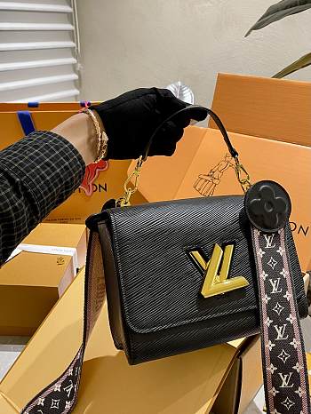Louis Vuitton MM Twist Bag Black 23 cm